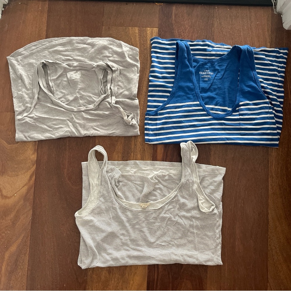 J. Crew Black and White Striped Top